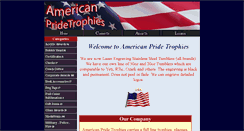 Desktop Screenshot of americanpridetrophies.com